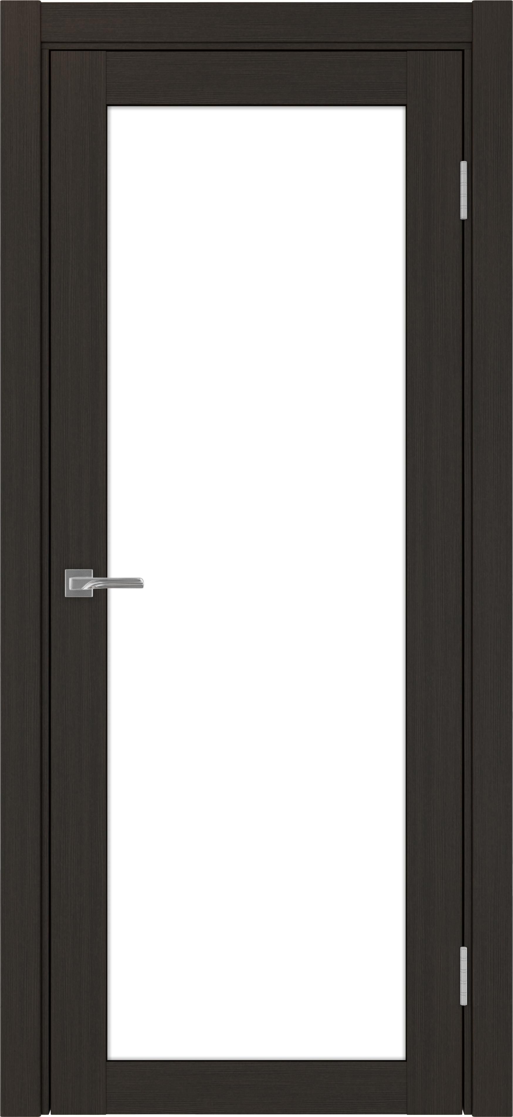 Межкомнатная дверь «Турин 501.2 Венге» Lacobel белый