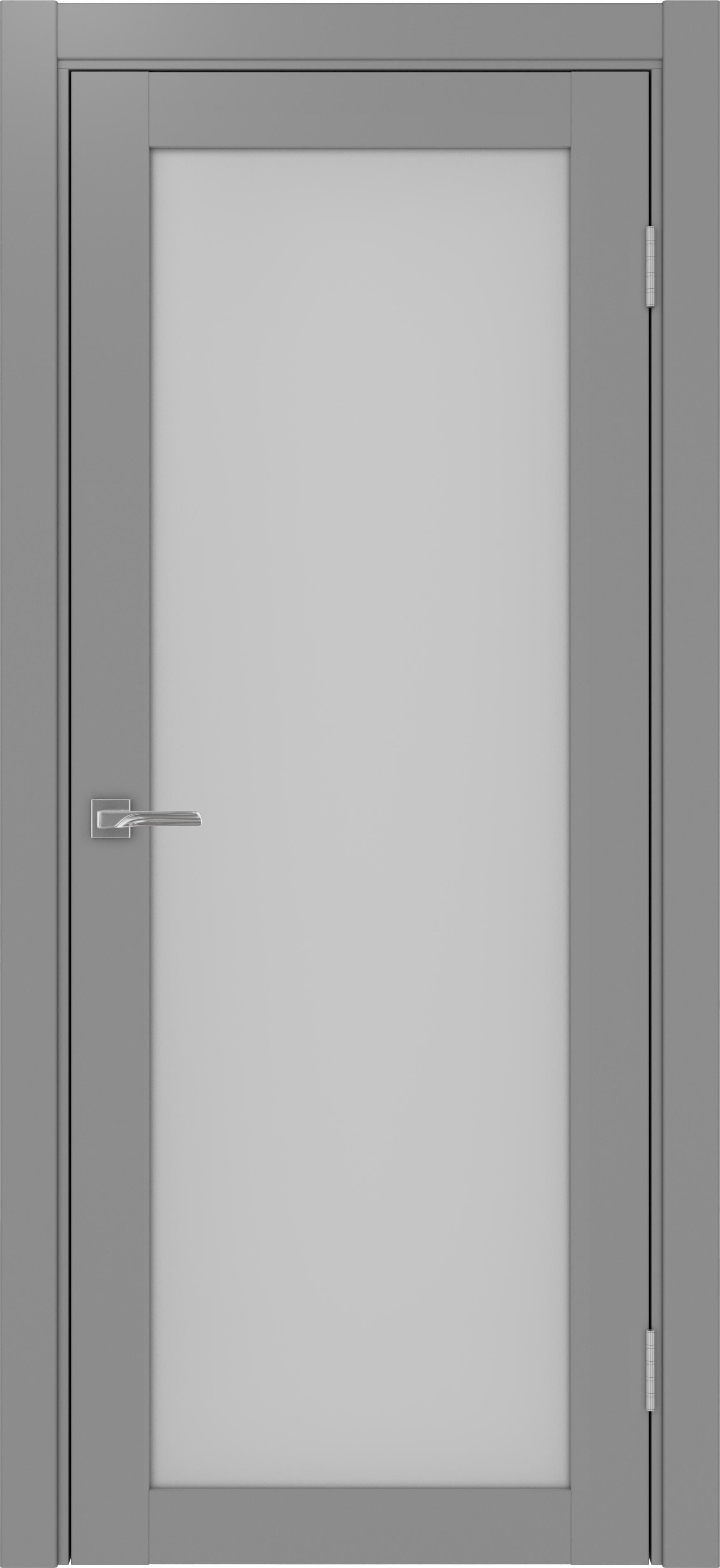 Межкомнатная дверь «Турин 501.2 Серый» стекло