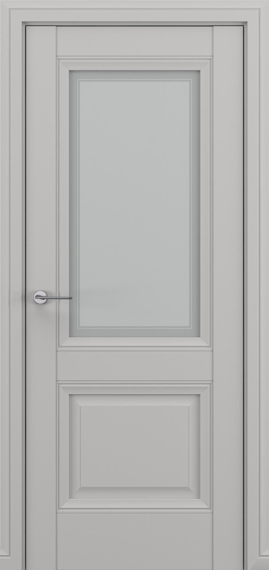 Межкомнатная дверь «Classic Baguette Венеция В3» со стеклом, серый матовый