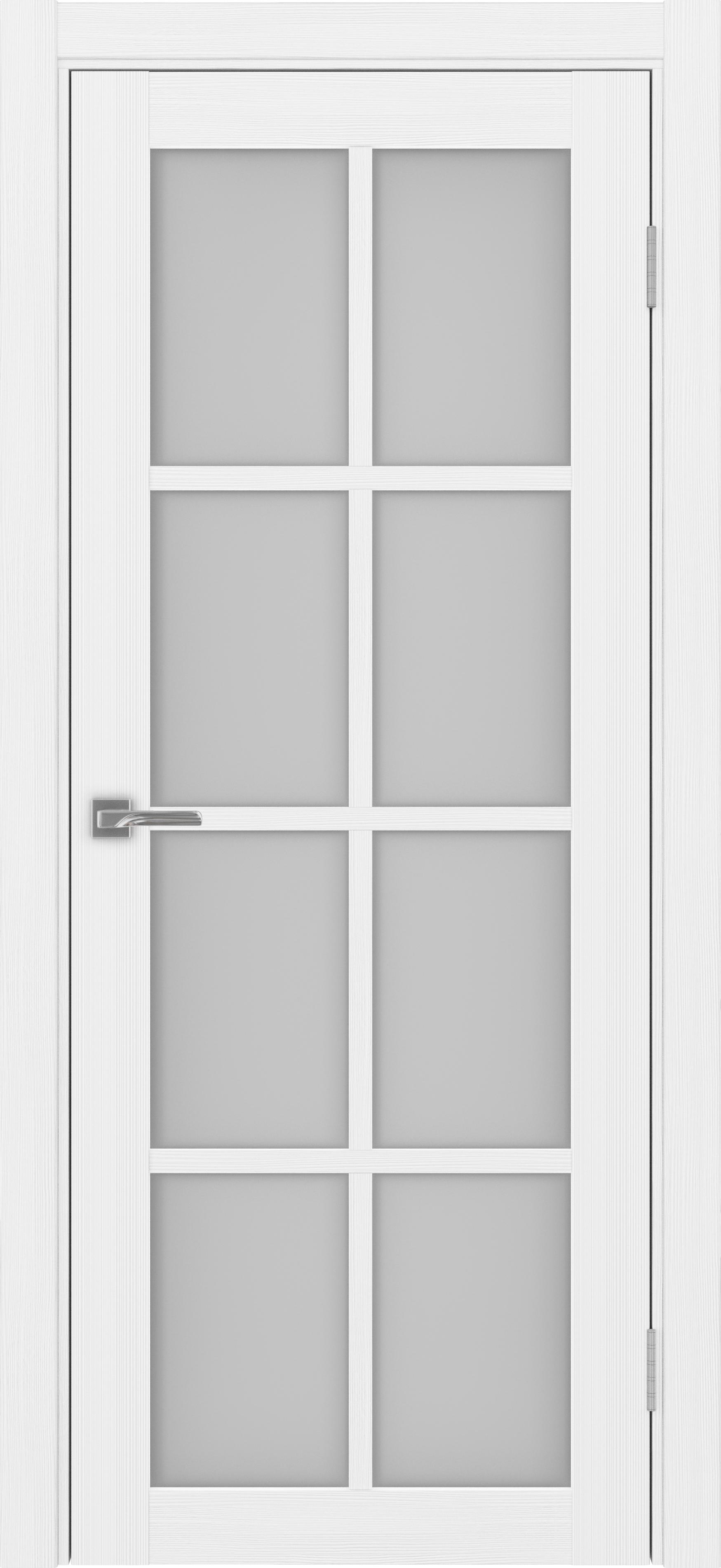 Межкомнатная дверь «Турин 541.2222 Белый лёд» стекло сатин