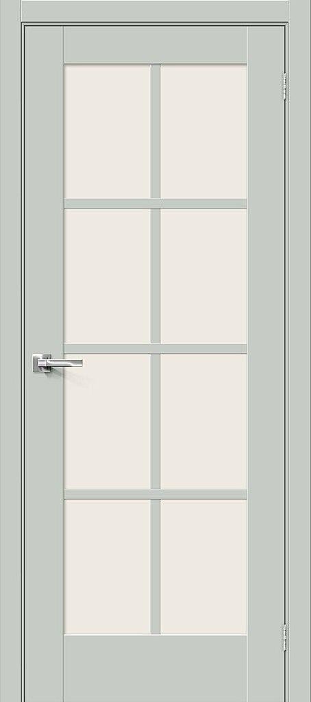 Межкомнатная дверь «Прима-11.1» Эмалит с остеклением